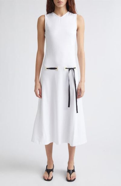 Paloma Wool Paloma Wool Suni Drawstring Organic Cotton Knit Midi Dress