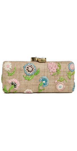 PAMELA MUNSON PAMELA MUNSON Petite Fleur Clutch Natural/Pastel One