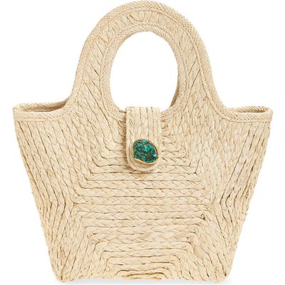 Pamela Munson Pamela Munson The Petite Lulu Raffia Shoulder Bag