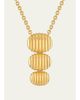 Pamela Zamore 18k Yellow Gold Isla Triple Oval Necklace - 1