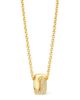 Pamela Zamore Pamela Zamore Holos Small Hug 18K Gold & Diamond Ring Pendant Necklace - 1