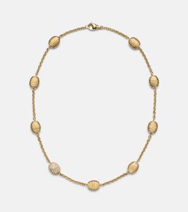 Pamela Zamore Pamela Zamore Isla Diamond Station 18kt gold necklace with diamonds