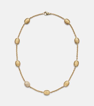 Pamela Zamore Pamela Zamore Isla Diamond Station 18kt gold necklace with diamonds