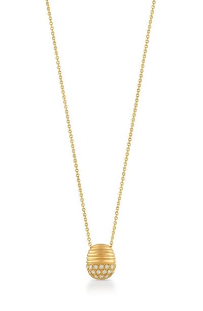 Pamela Zamore Pamela Zamore Isla Oval Diamond Pendant Necklace