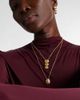Pamela Zamore Pamela Zamore Isla Triple Oval 18kt gold pendant necklace - 2
