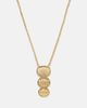 Pamela Zamore Pamela Zamore Isla Triple Oval 18kt gold pendant necklace - 4