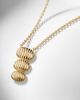 Pamela Zamore Pamela Zamore Isla Triple Oval 18kt gold pendant necklace - 5