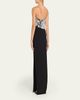 Pamella Roland Asymmetric Strapless Mirrored Crepe Column Gown - 4