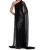 Pamella Roland Women's Sequined Chiffon Cape-Sleeve Column Gown - 2