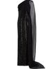 Pamella Roland Women's Sequined Chiffon Cape-Sleeve Column Gown - 7