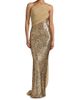 Pamella Roland Women's Sequined Chiffon One-Shoulder Gown - 3