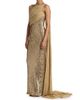 Pamella Roland Women's Sequined Chiffon One-Shoulder Gown - 4