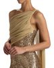 Pamella Roland Women's Sequined Chiffon One-Shoulder Gown - 6