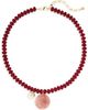 Panacea Panacea Circle Pendant Beaded Necklace - 1