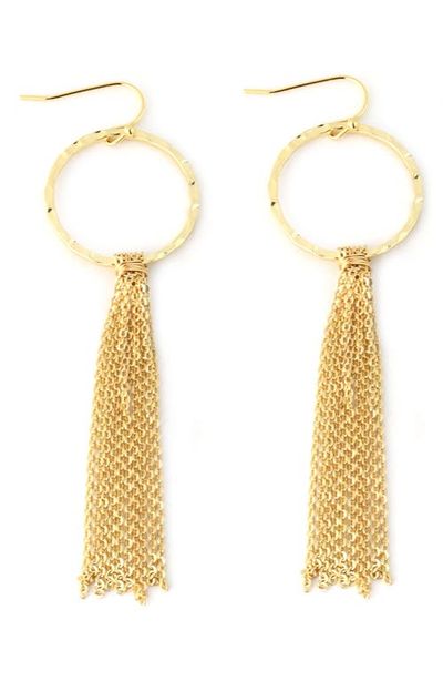 Panacea Panacea Circle Tassel French Wire Earrings