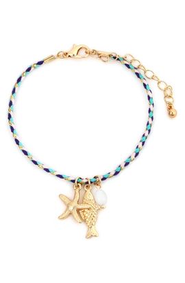 Panacea Panacea Cord Charm Bracelet