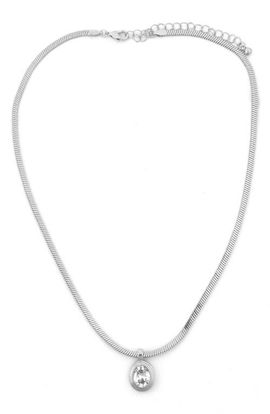 Panacea Panacea Crystal Circle Pendant Necklace