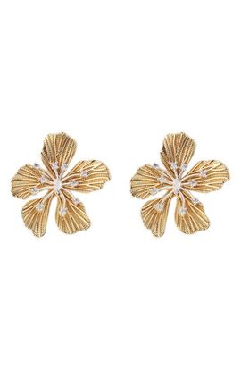 Panacea Panacea Crystal Flower Earrings