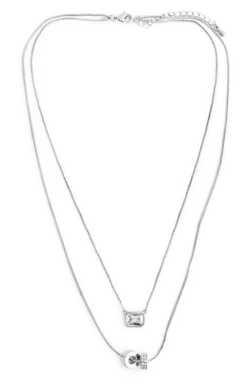 Panacea Panacea Crystal Pendants Layered Chain Necklace