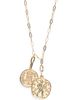 Panacea Panacea Double Coin Pendant Necklace - 1