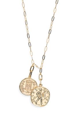 Panacea Panacea Double Coin Pendant Necklace
