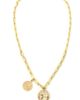 Panacea Panacea Double Coin Pendant Necklace - 3