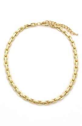Panacea Panacea Flat Link Box Chain Collar Necklace