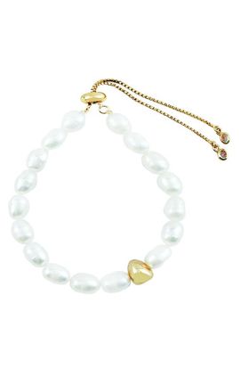 Panacea Panacea Freshwater Pearl Slider Bracelet
