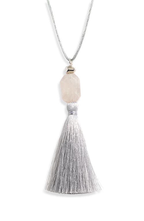 Panacea Panacea Genuine Stone Tassel Pendant Necklace