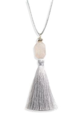 Panacea Panacea Genuine Stone Tassel Pendant Necklace