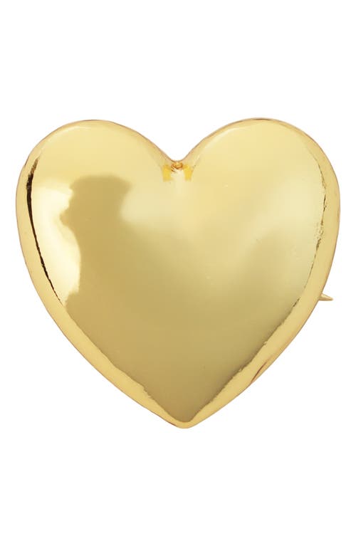 Panacea Panacea Goldtone Heart Brooch 