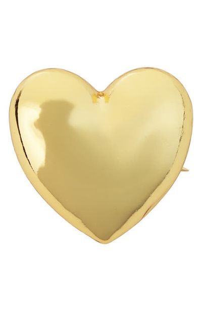 Panacea Panacea Goldtone Heart Brooch 