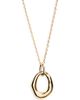 Panacea Panacea Hammered Circle Pendant Necklace - 1
