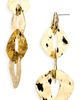 Panacea Panacea Hammered Link Linear Earrings - 2