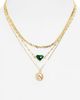 Panacea Panacea Heart & Coin Layered Pendant Necklace - 2