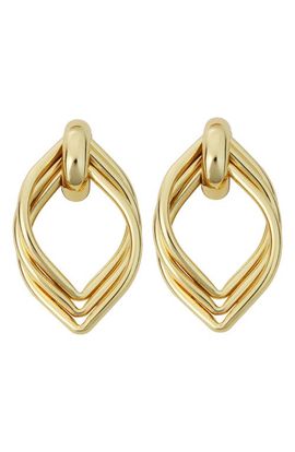 Panacea Panacea Marquis Doorknocker Drop Earrings