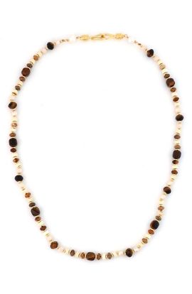 Panacea Panacea Mixed Stone & Freshwater Pearl Beaded Necklace