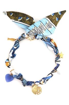 Panacea Panacea Print Fabric Charm Necklace
