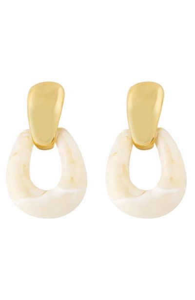 Panacea Panacea Resin Door Knocker Earrings