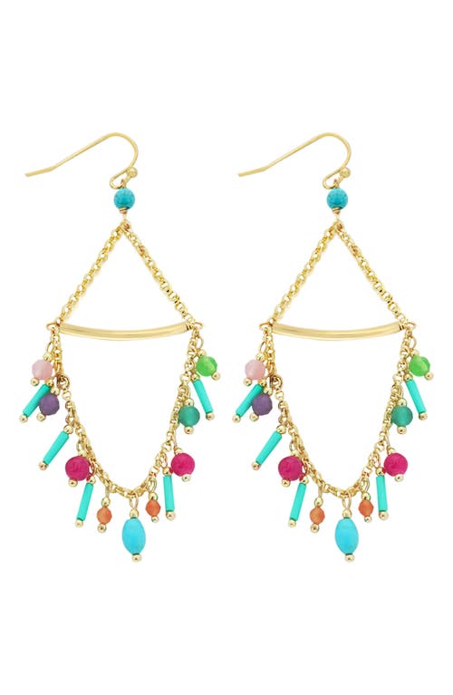 Panacea Panacea Semiprecious Stone Chain Drop Earrings