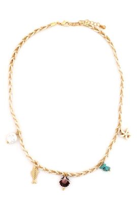 Panacea Panacea Shells Cultured Pearl Charm Necklace