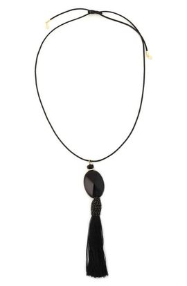 Panacea Panacea Stone Tassel Pendant Necklace