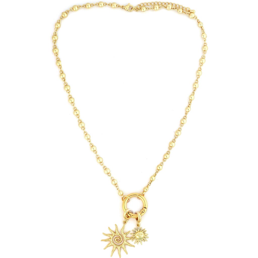 Panacea Panacea Sunburst Pendant Necklace