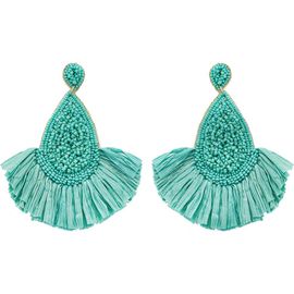 Panacea Panacea Teardrop Fringe Earrings