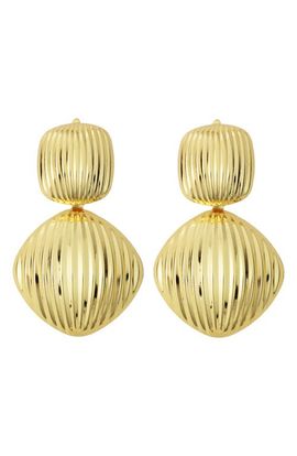 Panacea Panacea Textured Double Circle Drop Earrings