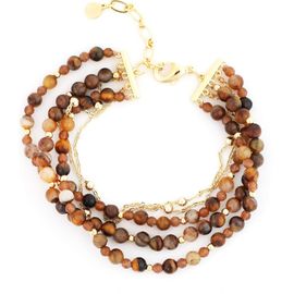 Panacea Panacea Tiger's Eye Multistrand Bracelet