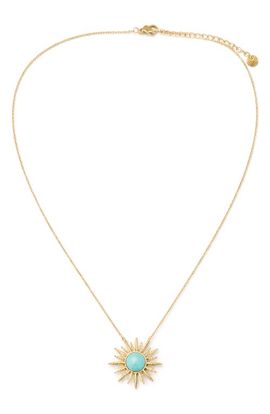 Panacea Panacea Turquoise Burst Pendant Necklace 