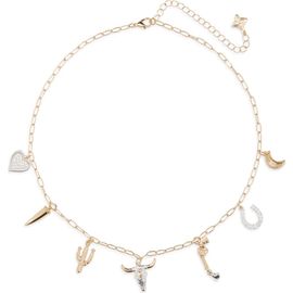 Panacea Panacea Two-Tone Western Charm Necklace