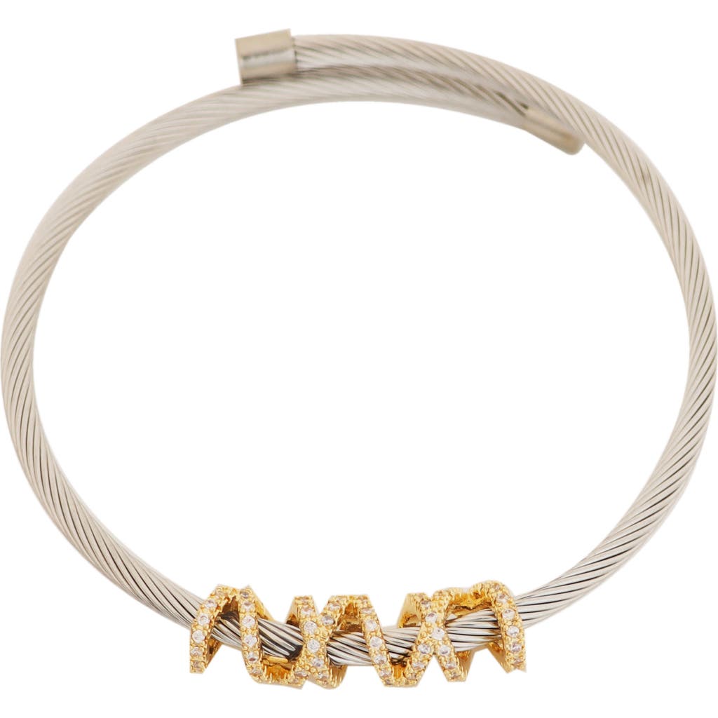 Panacea Panacea Two Tone Crystal Cuff 