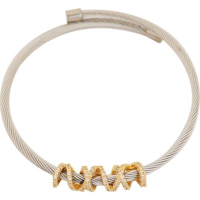 Panacea Panacea Two Tone Crystal Cuff 
